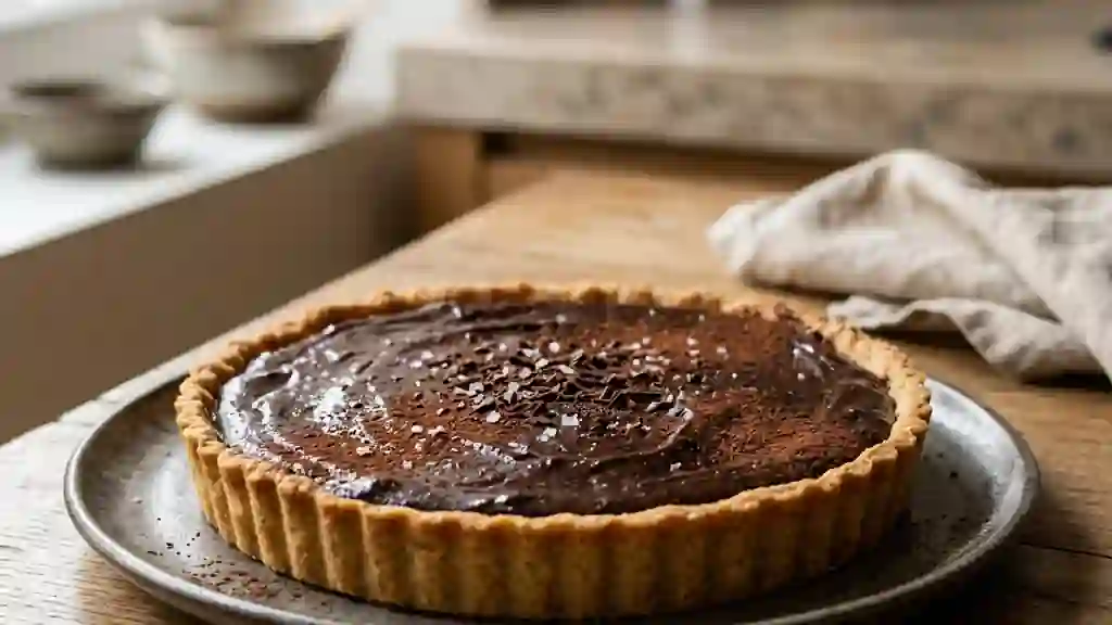 Tarte Romaine au Chocolat Noir et Fondant - Photo de présentation
