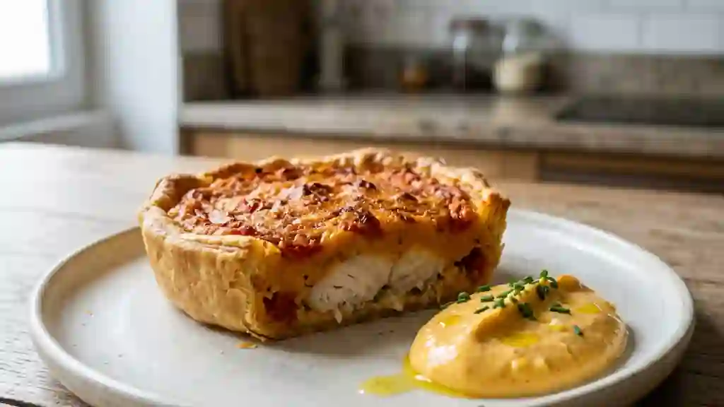Tarte Croustillante au Poisson et Rouille Safran - Photo de présentation
