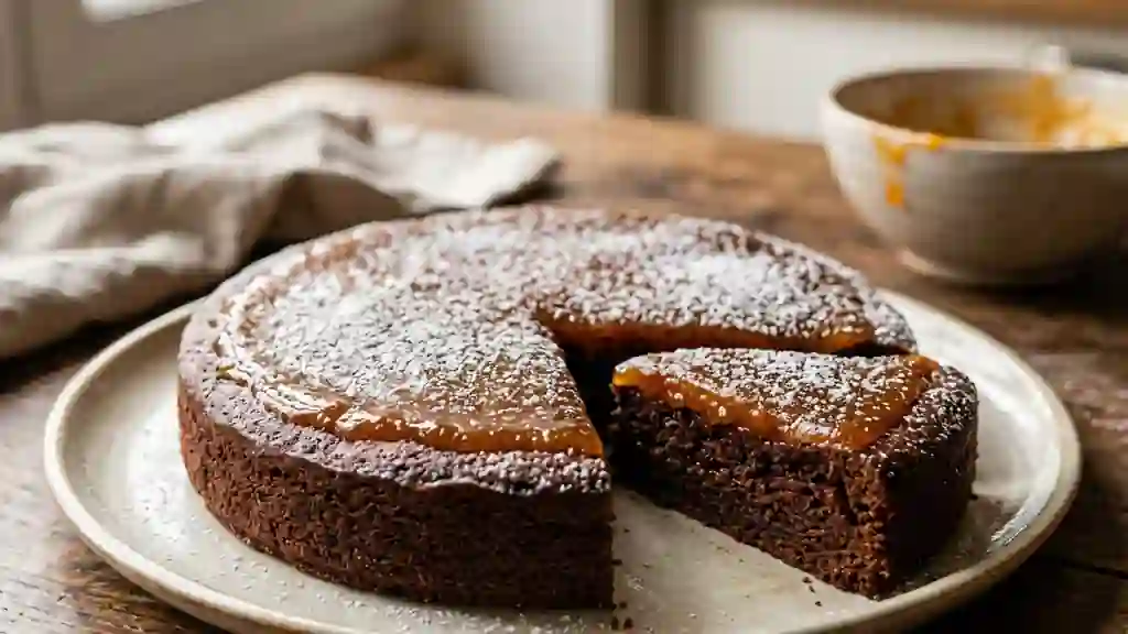 Tarte Sacher fondante chocolat et abricot - Photo de présentation
