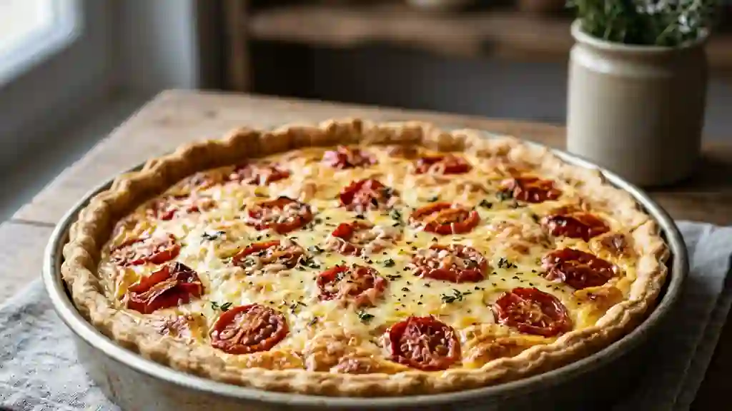 Tarte Croustillante Tomates Cerises et Moutarde - Photo de présentation