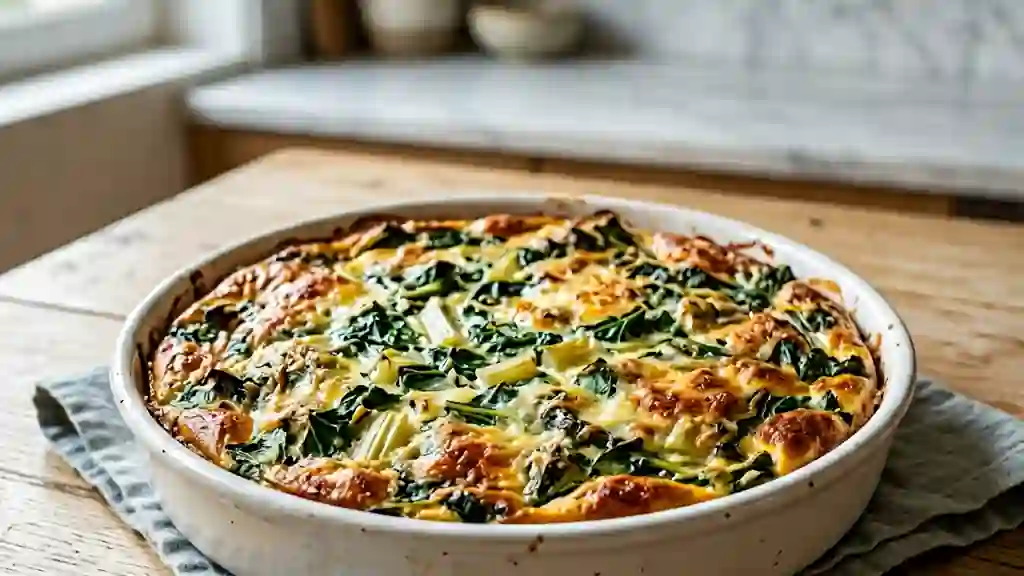 Fondant de blettes au fromage gratiné - Photo de présentation