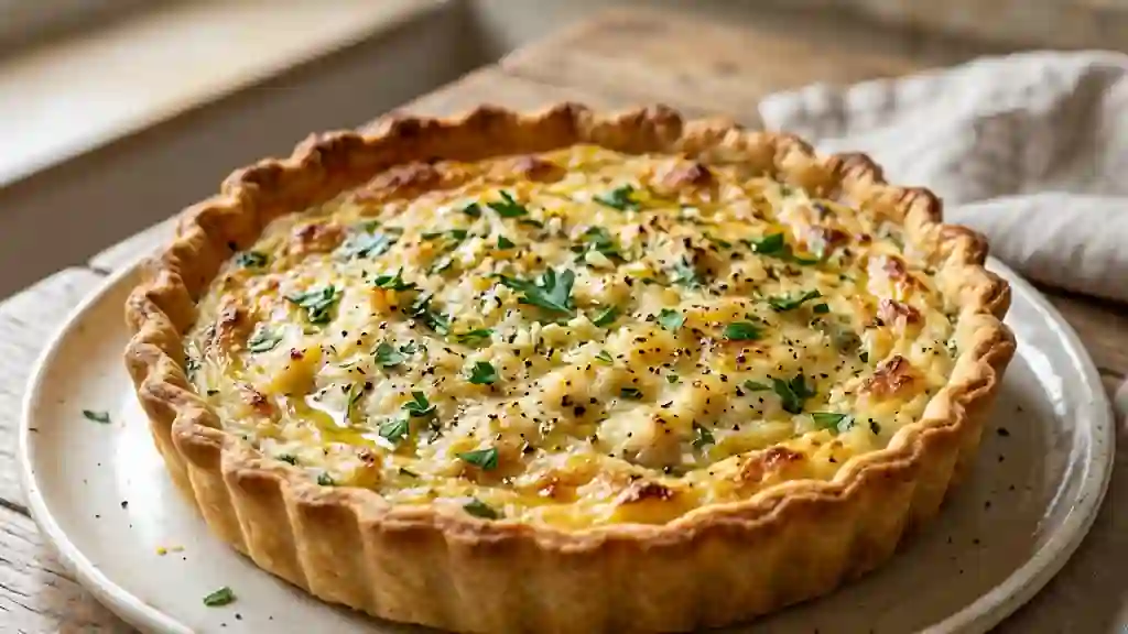 Tarte à la Brandade Fondante et Aillée - Photo de présentation