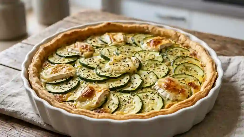 Tarte Courgette et Chèvre Fondant - Photo de présentation
