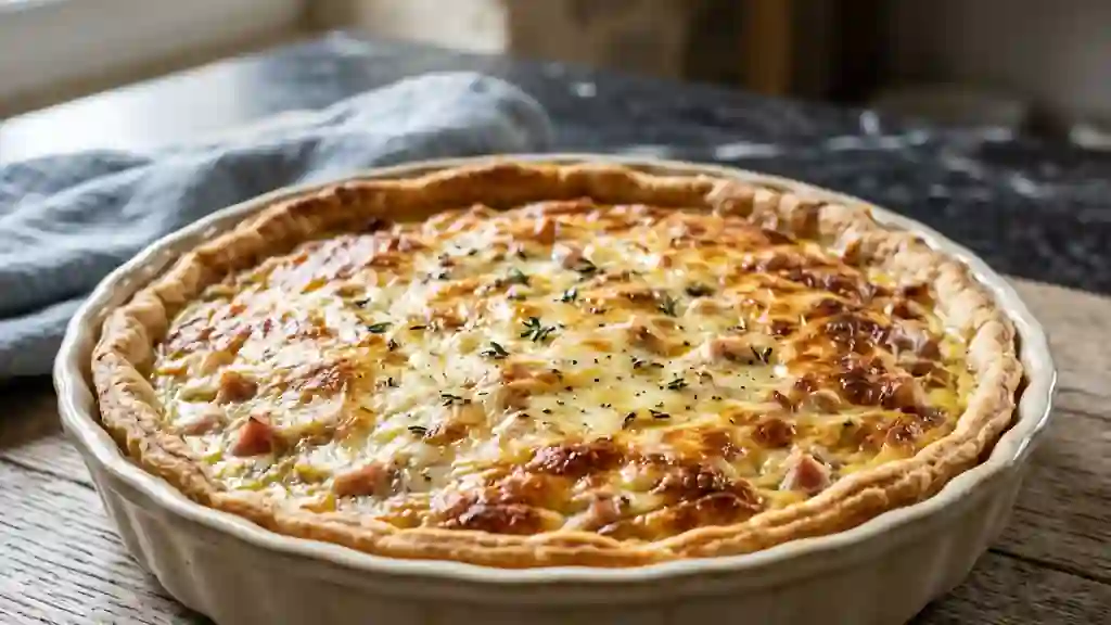 Tarte Fondante Jambon, Moutarde et Gruyère - Photo de présentation