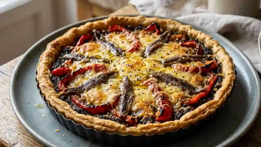 Tarte Méditerranéenne Tapenade et Poivrons Grillés - Photo de présentation