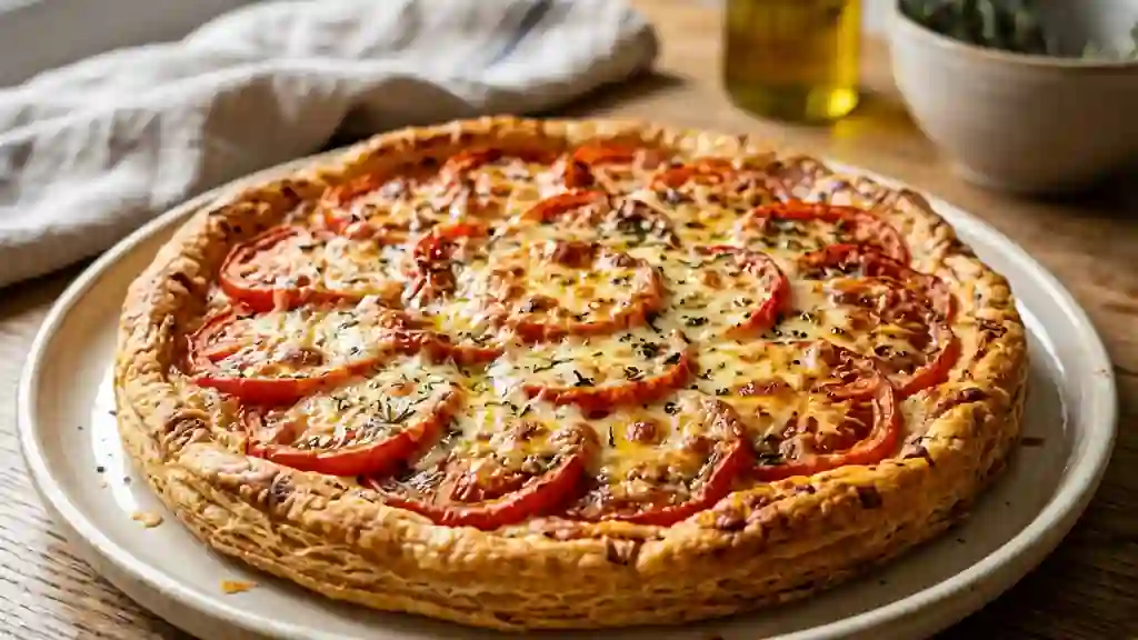 Tarte tomate au comté fondant - Photo de présentation