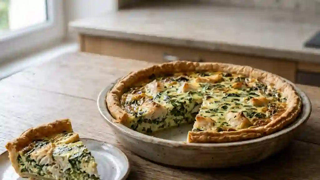Tarte fondante au poisson et oseille acidulée - Photo de présentation