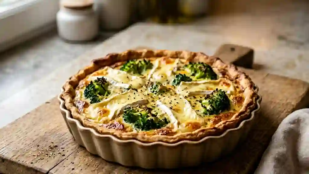 Tarte Fondante Brocolis et Camembert - Photo de présentation