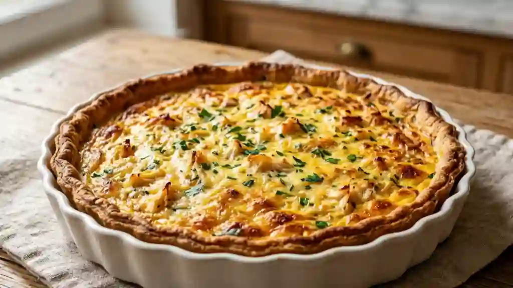 Tarte fondante au crabe et persillade - Photo de présentation