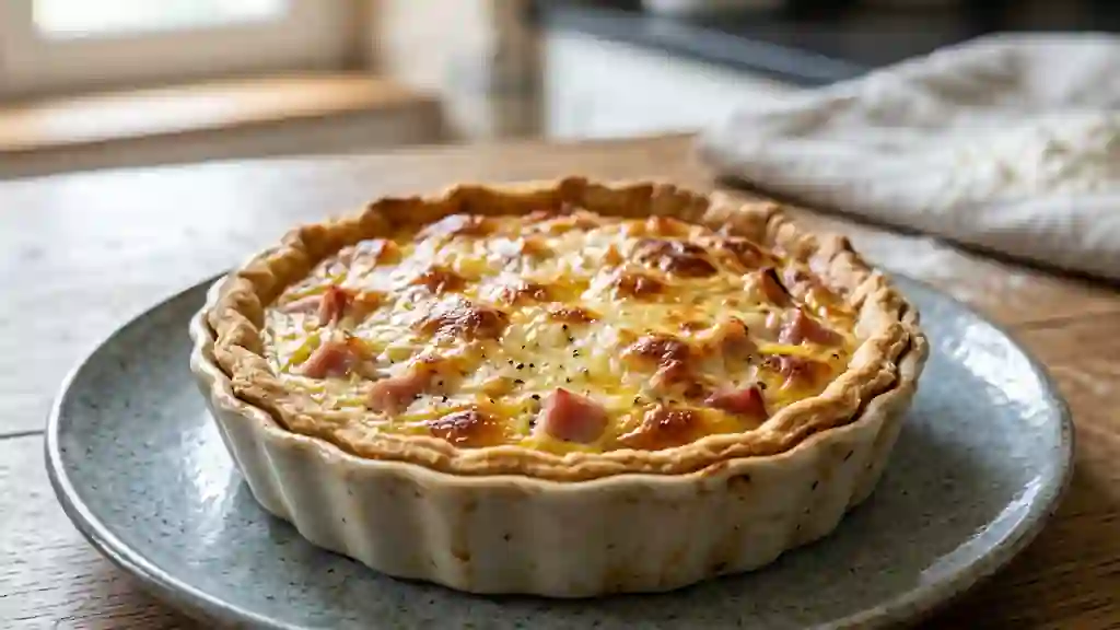Tarte au Jambon et Gruyère Gratiné - Photo de présentation
