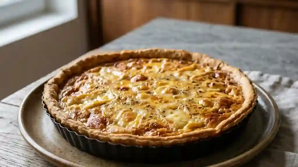 Tarte au Maroilles Fondante à la Bière Brune - Photo de présentation