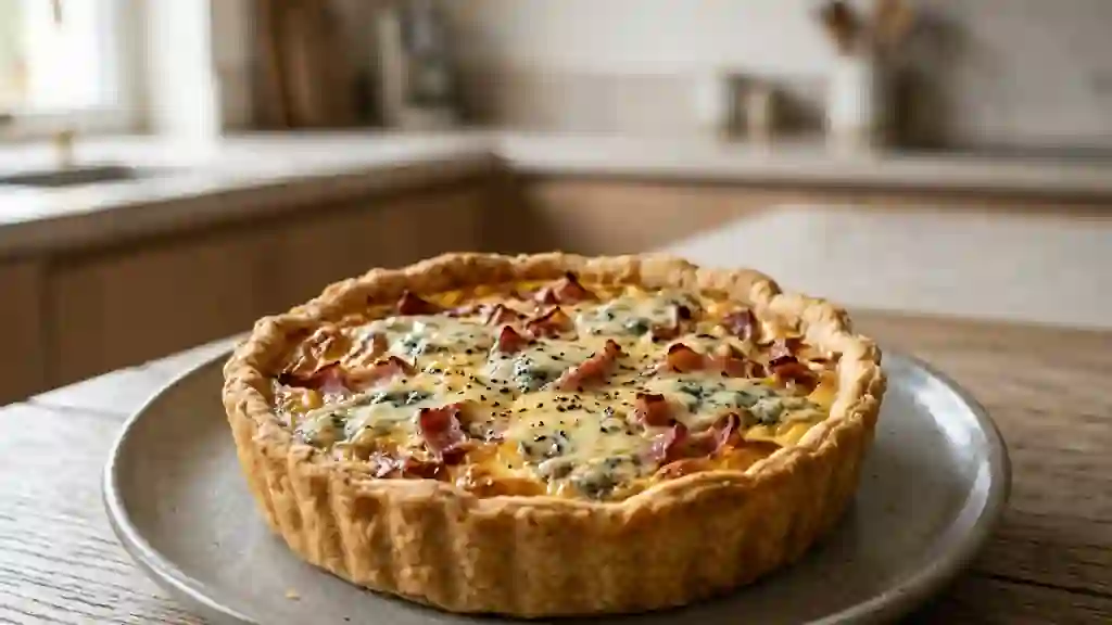 Tarte Roquefort et Jambon Fumé Fondante - Photo de présentation