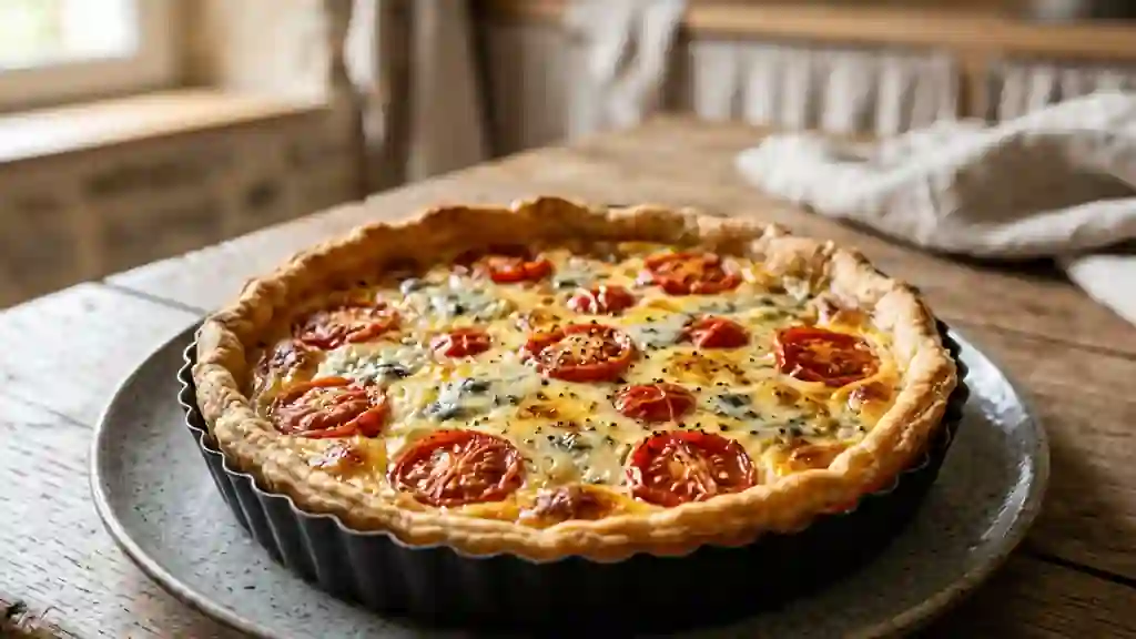 Tarte au Roquefort et Tomates Cerises - Photo de présentation