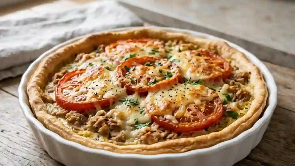 Tarte Thon Tomate : Fondante et Relevée - Photo de présentation