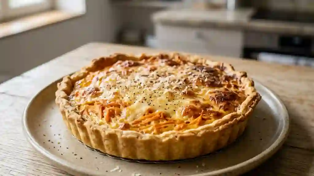 Tarte fondante carottes et comté - Photo de présentation