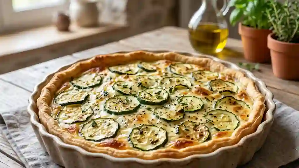 Tarte fondante courgette et Boursin - Photo de présentation