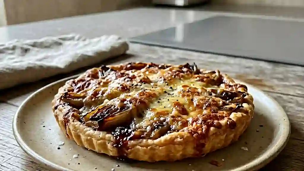 Tarte aux endives fondantes et vinaigre de vin - Photo de présentation