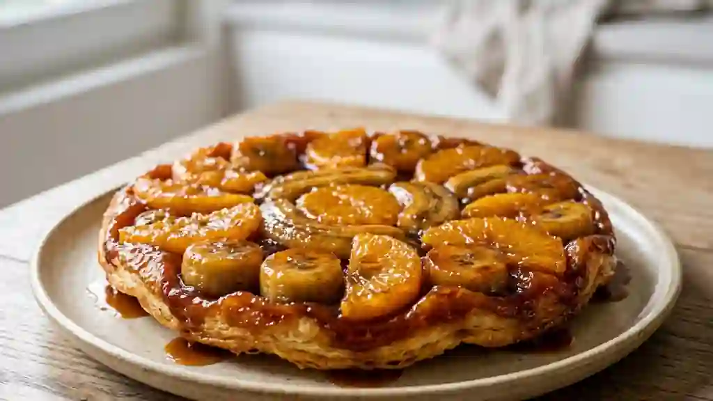 Tatin Fondante Orange et Banane Caramélisée - Photo de présentation