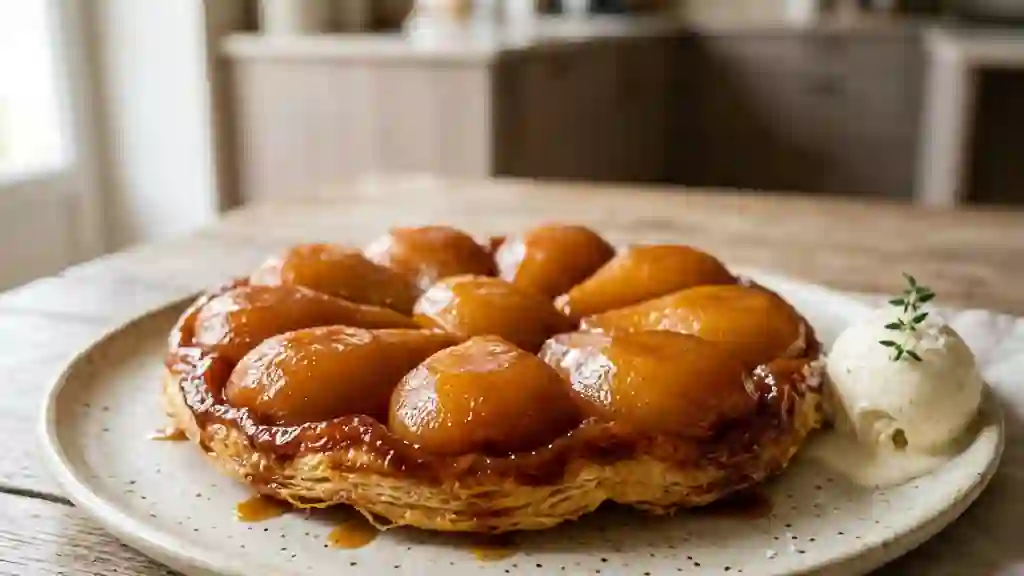 Tatin de poires au caramel fondant - Photo de présentation