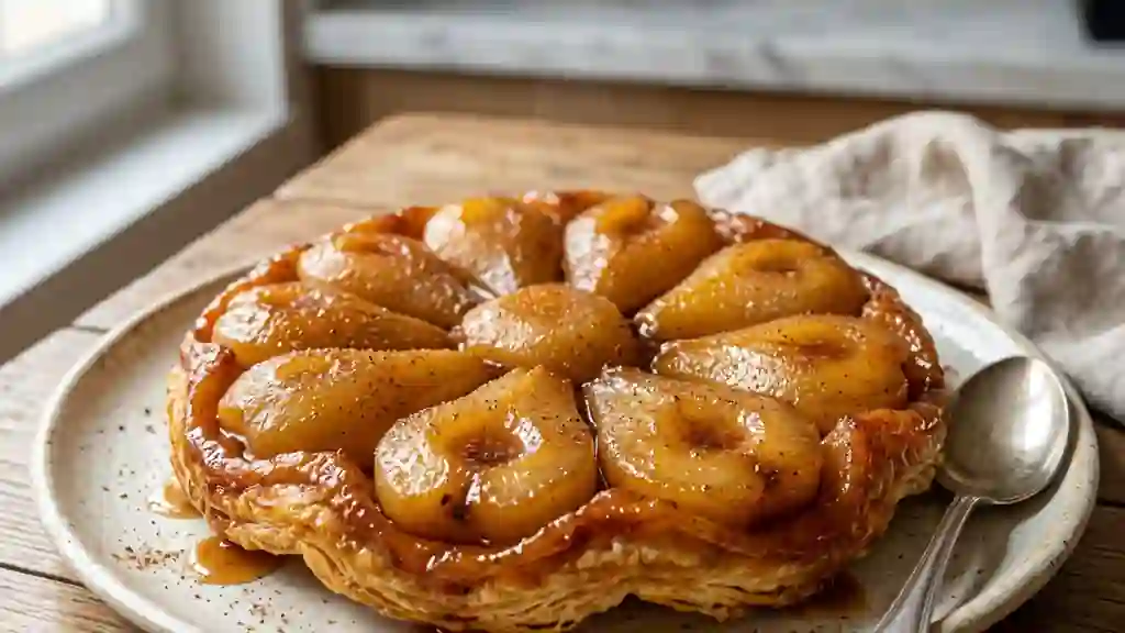 Tatin de poires fondantes à la cannelle - Photo de présentation