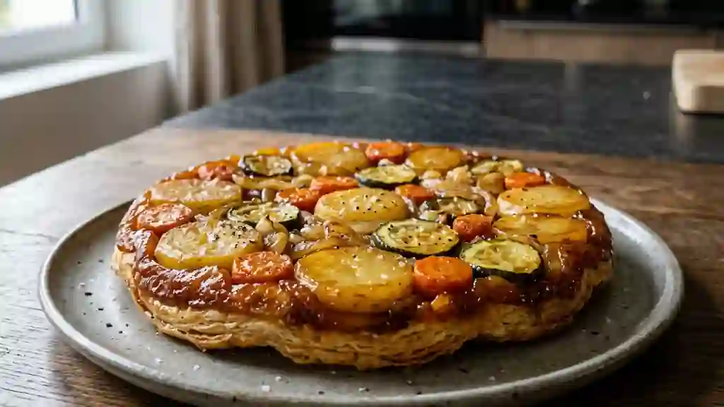 Tatin de légumes fondants et caramélisés - Photo de présentation