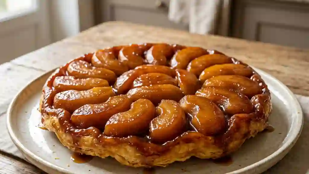 Tatin fondante aux pommes caramélisées - Photo de présentation