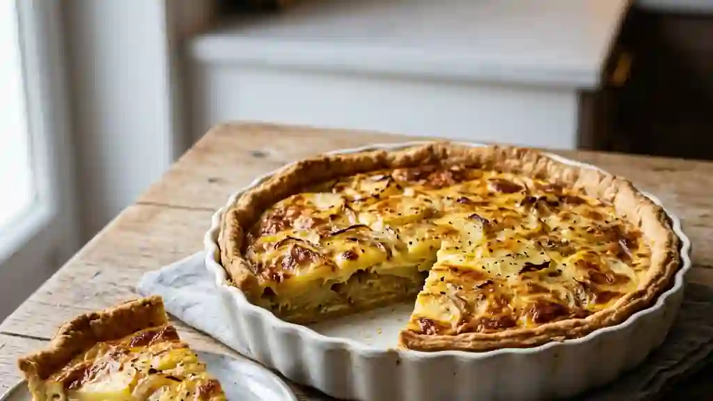 Tarte aux riwele fondante et crémeuse - Photo de présentation