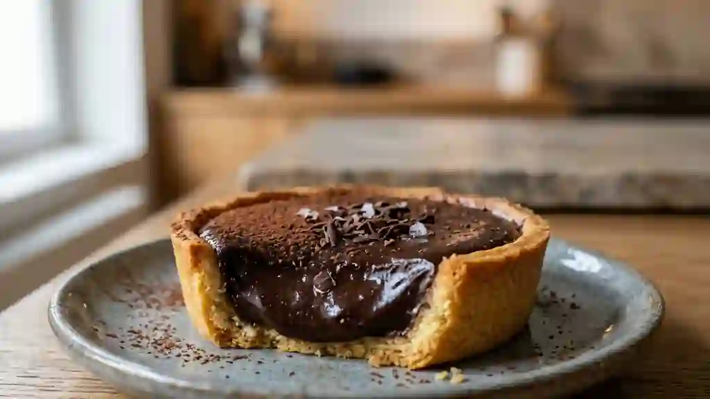 Tarte au chocolat noir intense et fondante - Photo de présentation