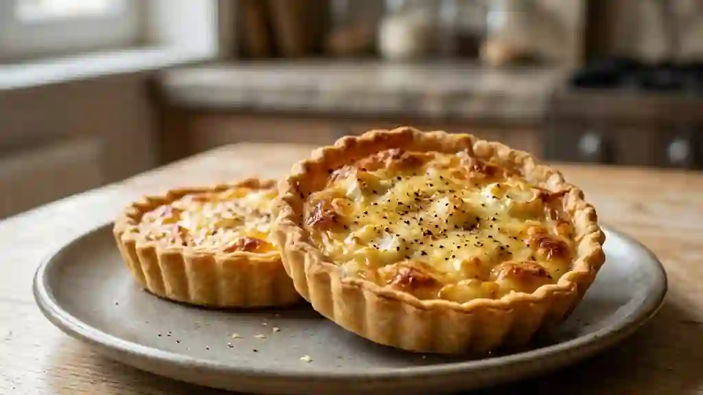 Tartelettes fondantes chèvre et emmental - Photo de présentation