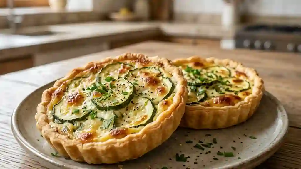 Tartelettes fondantes courgette et Boursin - Photo de présentation