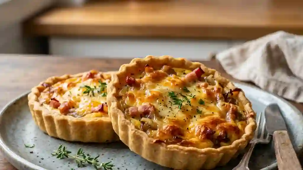 Tartelettes savoyardes gratinées au reblochon - Photo de présentation