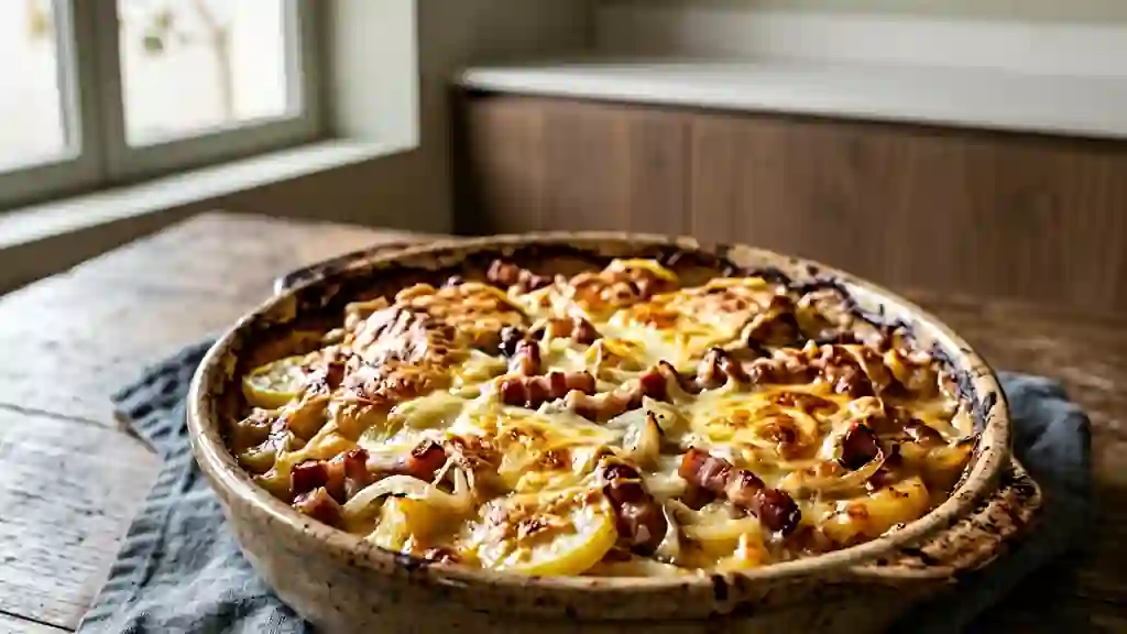 Tartiflette au Munster coulante et fumée - Photo de présentation