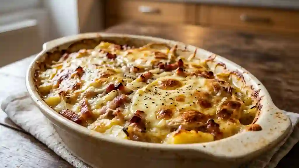 Tartiflette Fondante à la Poitrine Fumée - Photo de présentation