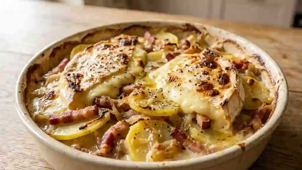 Tartiflette crémeuse au reblochon fondant - Photo de présentation