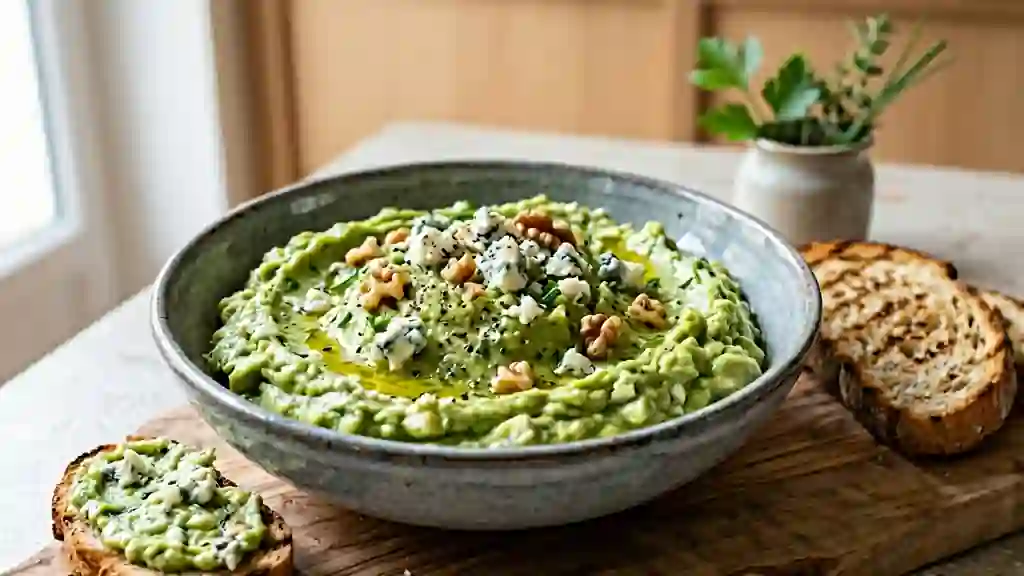 Tartinade avocat et roquefort fondant - Photo de présentation