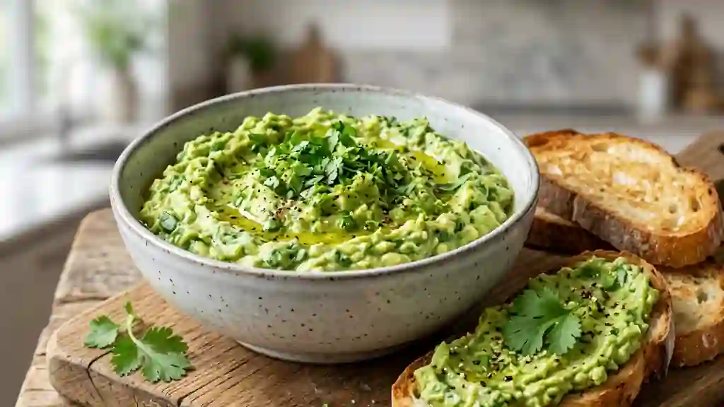 Tartinade d'avocat crémeuse au citron vert - Photo de présentation