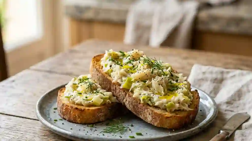 Rillettes de morue onctueuses aux poireaux - Photo de présentation