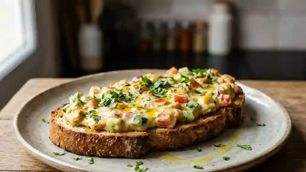 Tartine Indienne Croustillante au Curry - Photo de présentation