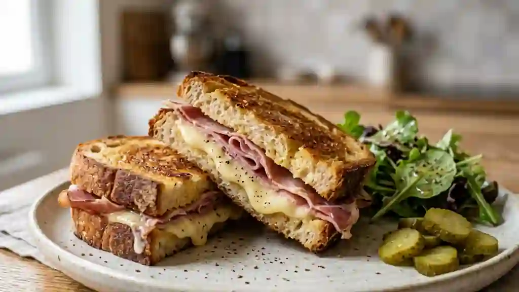 Tartine de campagne croustillante au jambon cru - Photo de présentation