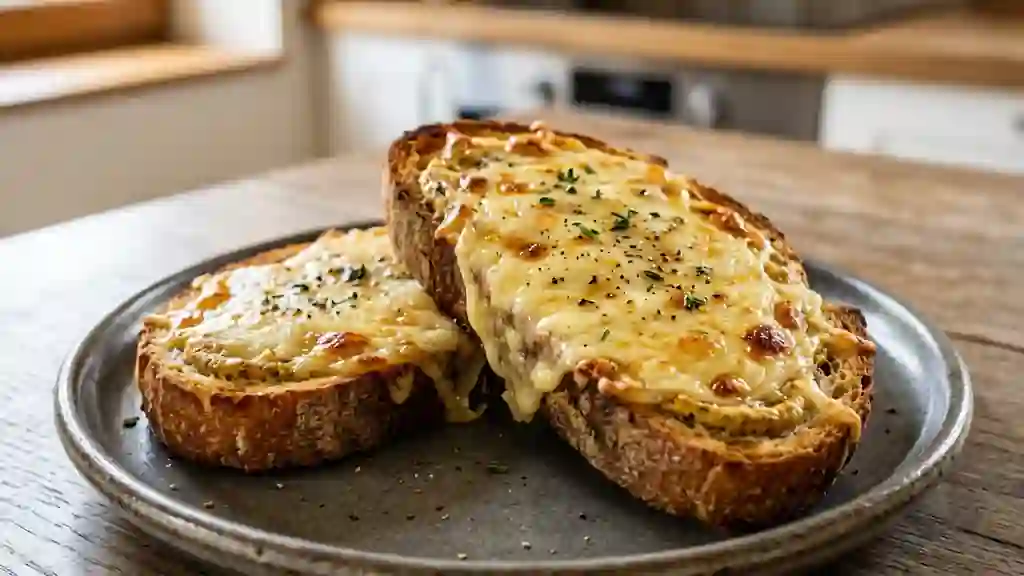 Tartines Croustillantes Moutarde et Gruyère Fondu - Photo de présentation
