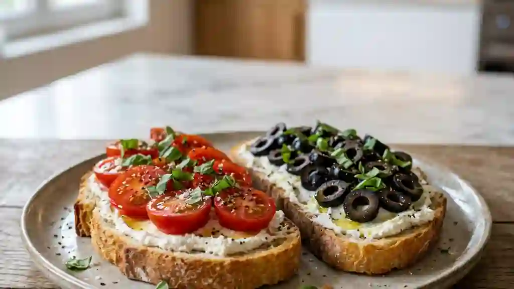 Tartines Méditerranéennes au Carré Frais Fondant - Photo de présentation