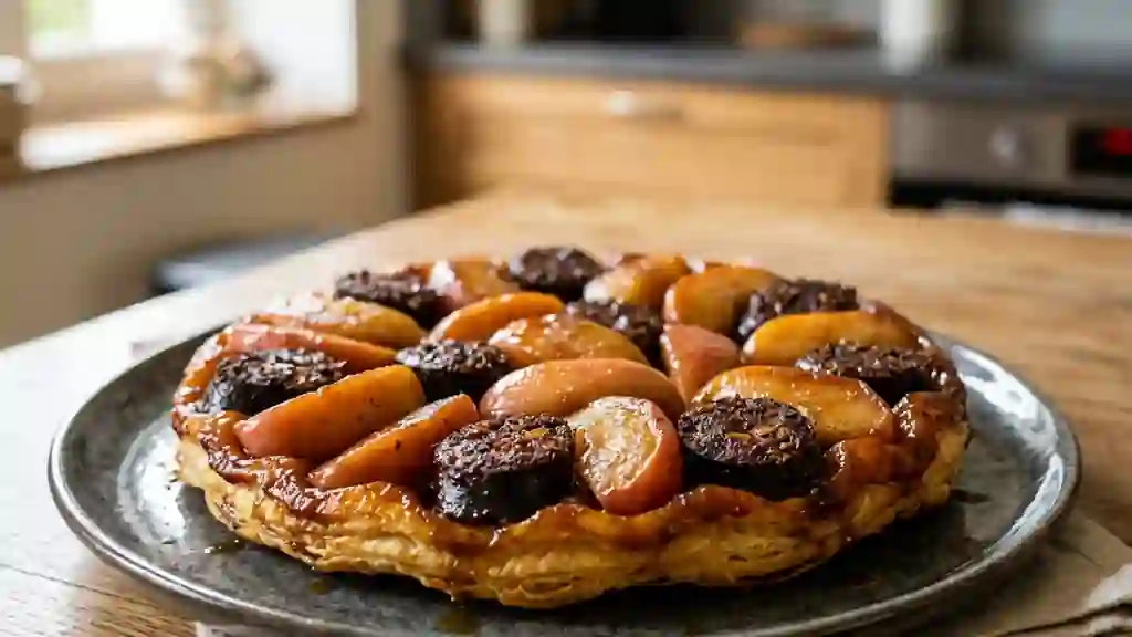Tatin de boudin antillais aux pommes caramélisées - Photo de présentation