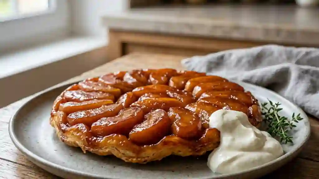 Tatin aux pommes fondantes et beurre noisette - Photo de présentation