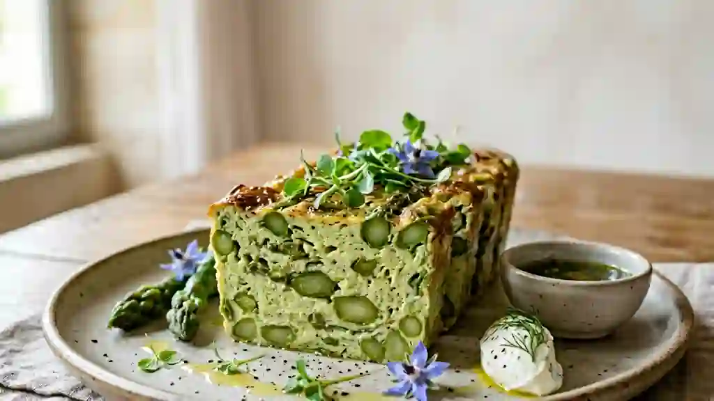 Terrine d'Asperges Fondante et Muscadée - Photo de présentation