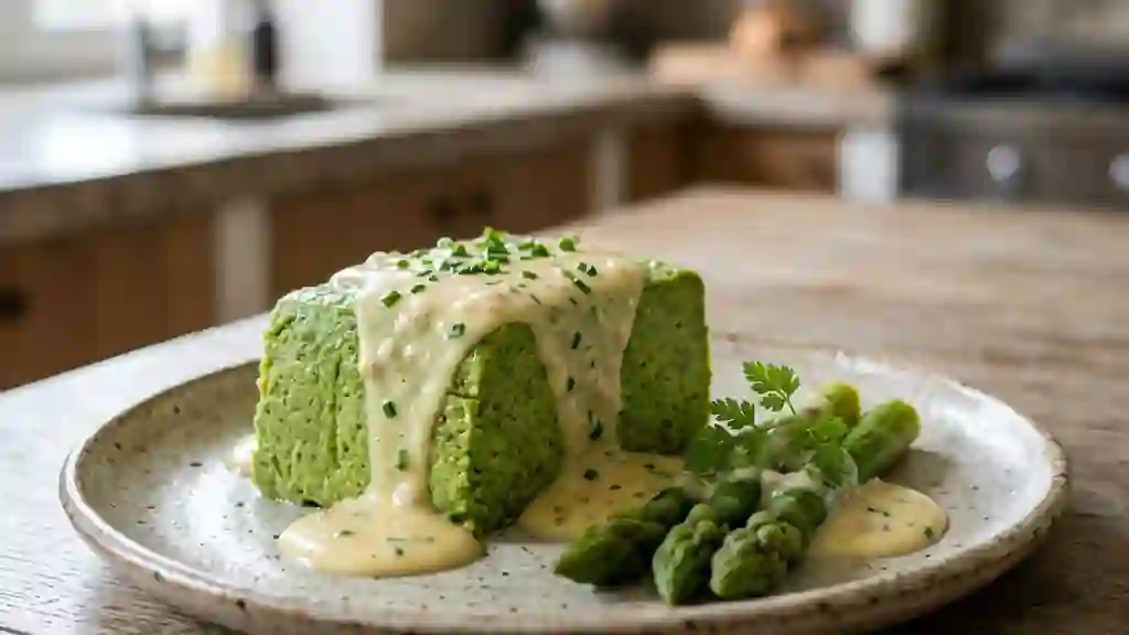 Terrine d'asperges fondante et beurre blanc - Photo de présentation