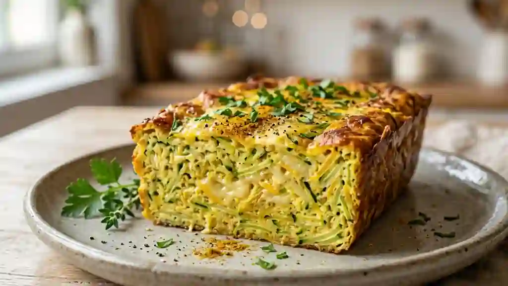 Terrine de courgettes fondante au curry - Photo de présentation