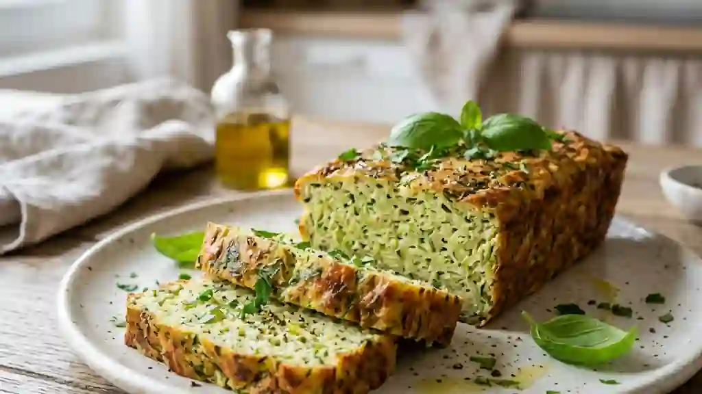 Terrine fondante aux courgettes et herbes - Photo de présentation