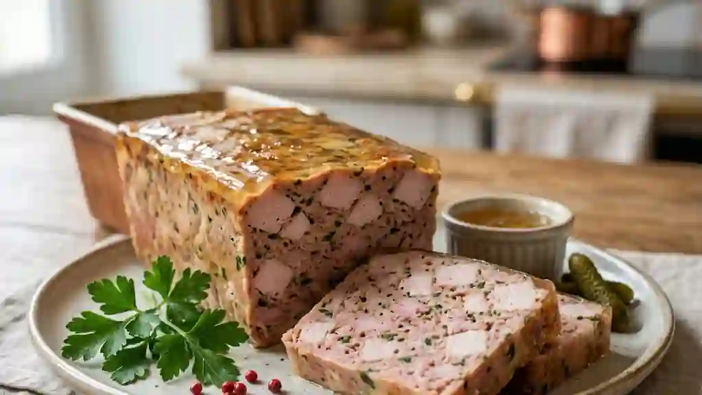 Terrine de dinde fondante aux herbes fraîches - Photo de présentation