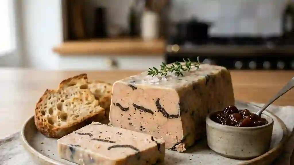Terrine Fondante au Foie Gras et Truffe Noire - Photo de présentation