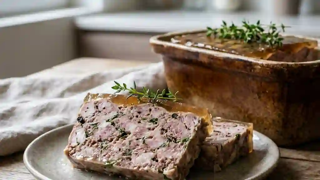 Terrine de lapin fondante au thym frais - Photo de présentation